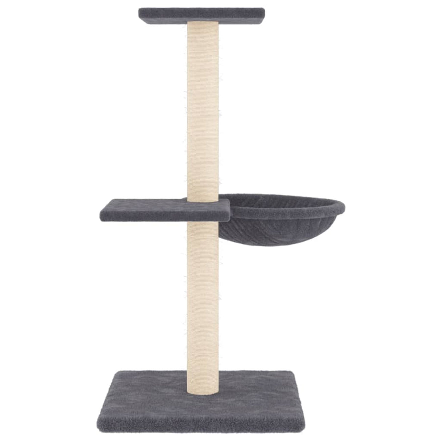 Kattenmeubel Met Sisal Krabpalen 72 Cm Donkergrijs