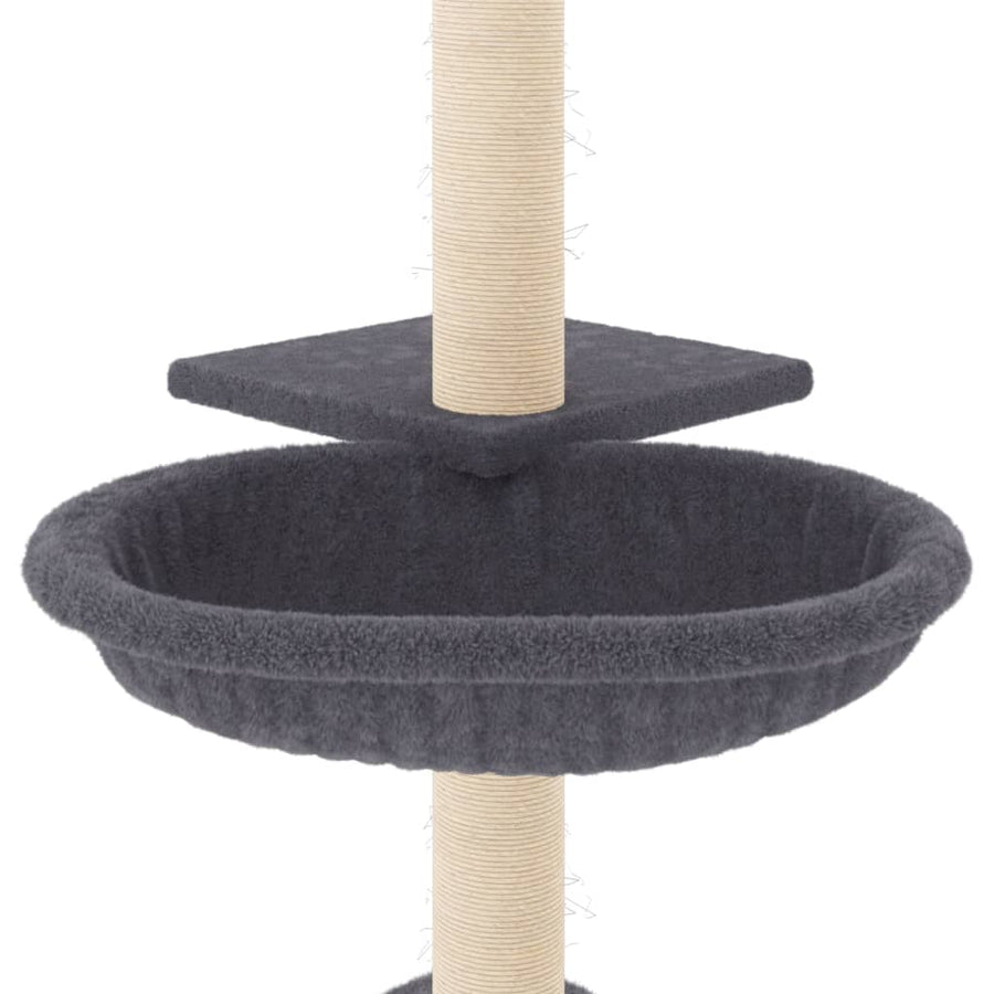 Kattenmeubel Met Sisal Krabpalen 72 Cm Donkergrijs