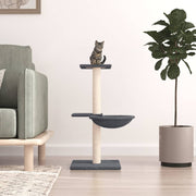 Kattenmeubel 72 cm donkergrijs sisal