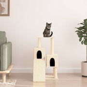 Kattenmeubel 82 cm crèmekleurig sisal krabpalen
