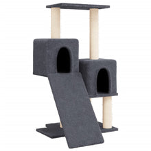 Kattenmeubel Met Sisal Krabpalen 82 Cm Donkergrijs