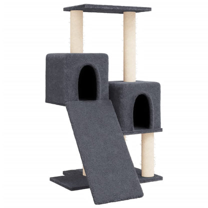 Kattenmeubel Met Sisal Krabpalen 82 Cm Donkergrijs