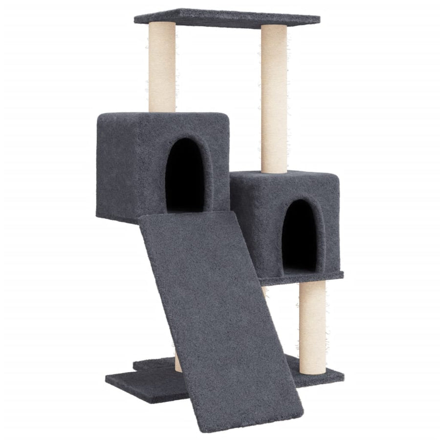 Kattenmeubel Met Sisal Krabpalen 82 Cm Donkergrijs