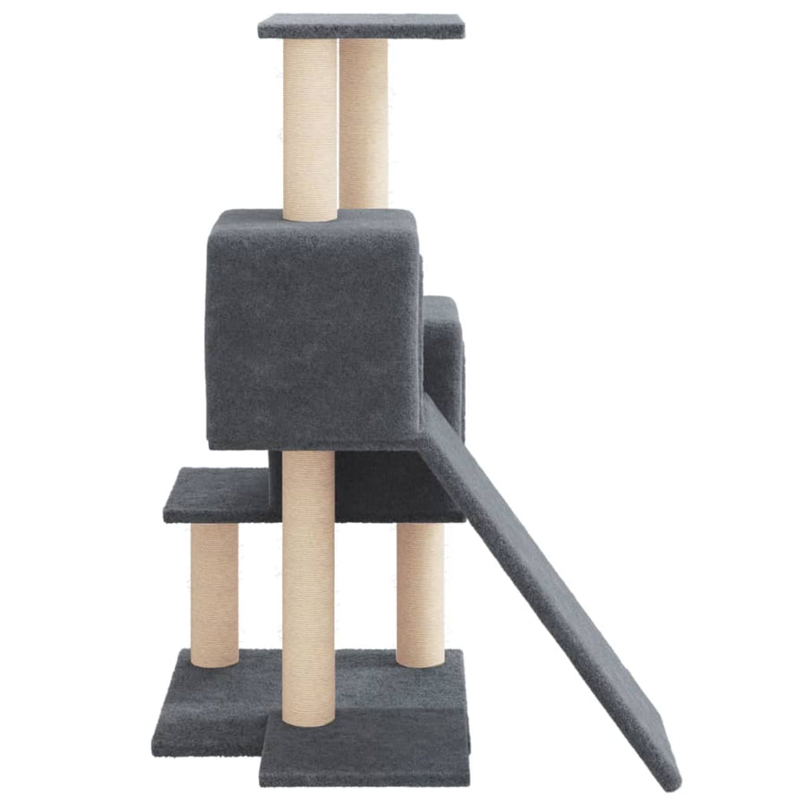 Kattenmeubel Met Sisal Krabpalen 82 Cm Donkergrijs