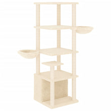 Kattenmeubel Met Sisal Krabpalen 147 Cm Kleurig crème