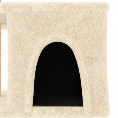 Kattenmeubel Met Sisal Krabpalen 48 Cm Kleurig Crème