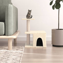 Kattenmeubel Met Sisal Krabpalen 48 Cm Kleurig Crème