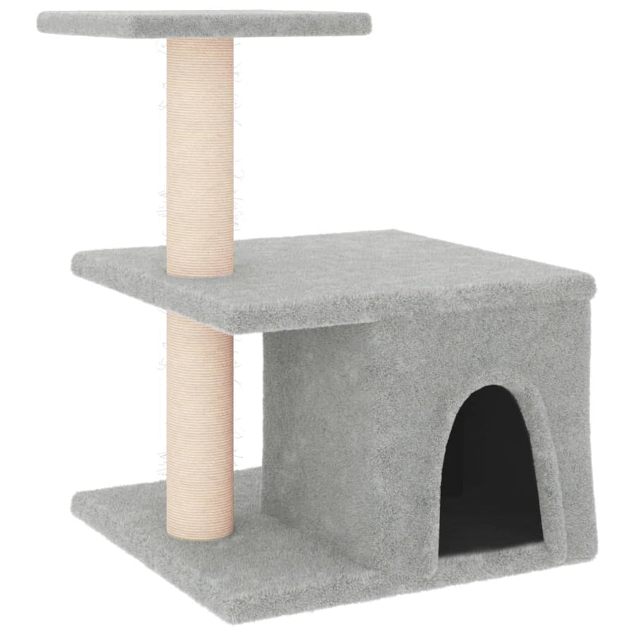Kattenmeubel Met Sisal Krabpalen 48 Cm Lichtgrijs
