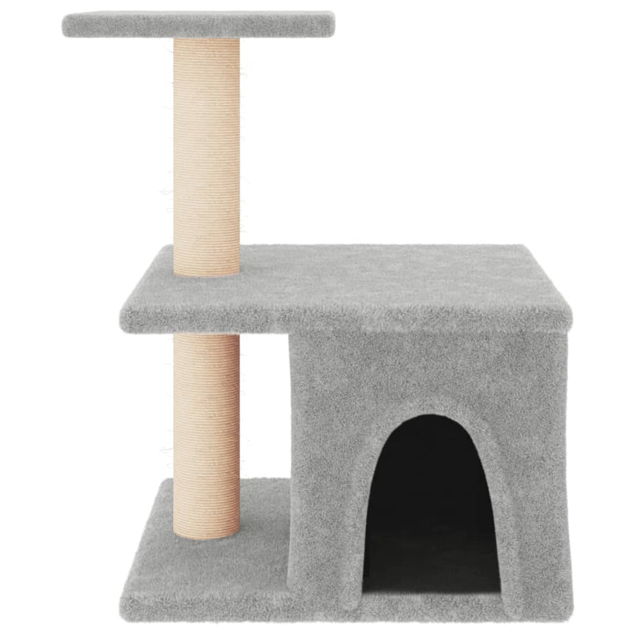 Kattenmeubel Met Sisal Krabpalen 48 Cm Lichtgrijs