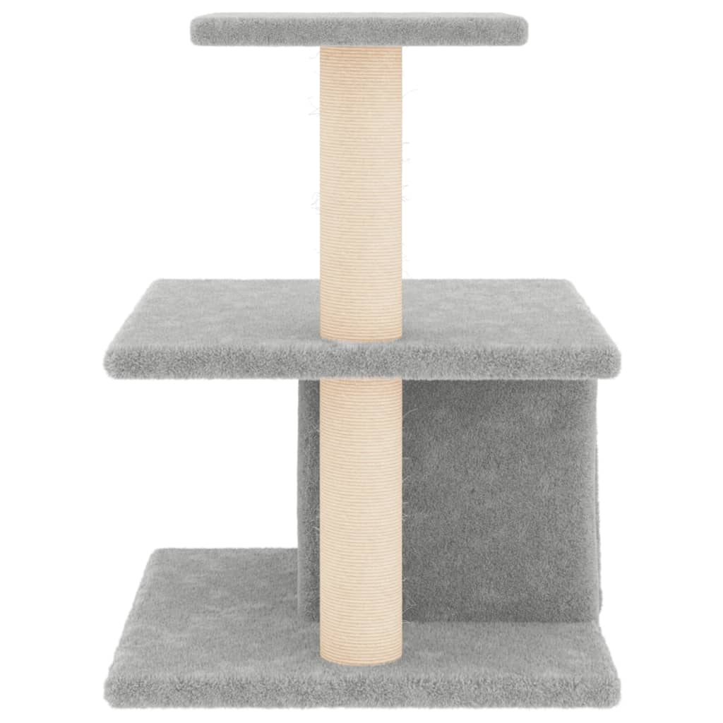 Kattenmeubel Met Sisal Krabpalen 48 Cm Lichtgrijs