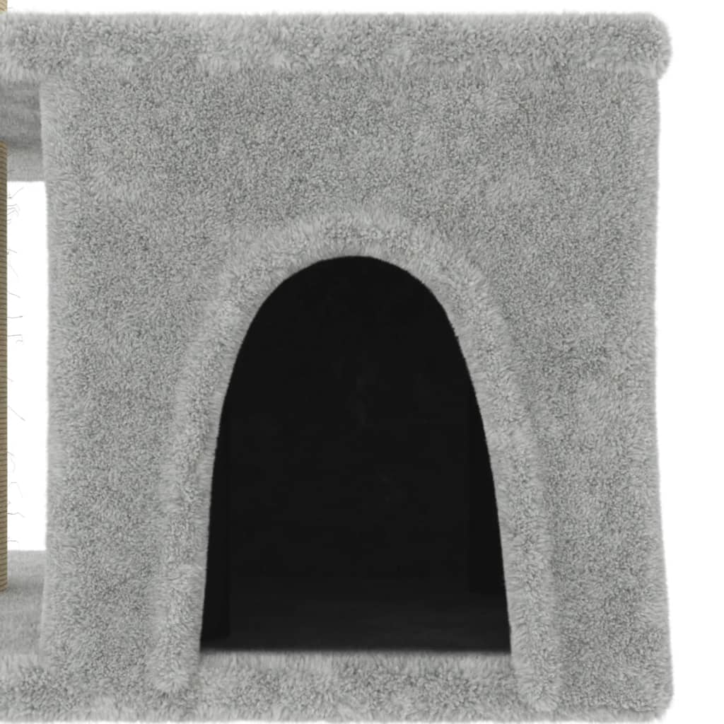 Kattenmeubel Met Sisal Krabpalen 48 Cm Lichtgrijs