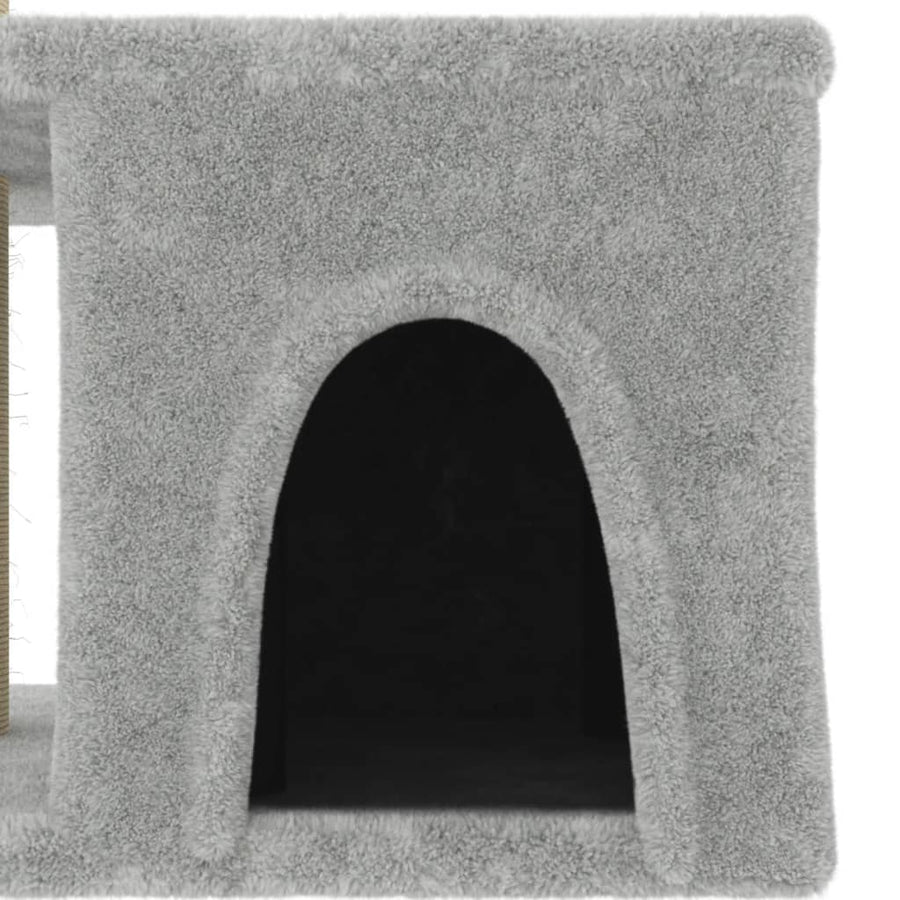 Kattenmeubel Met Sisal Krabpalen 48 Cm Lichtgrijs