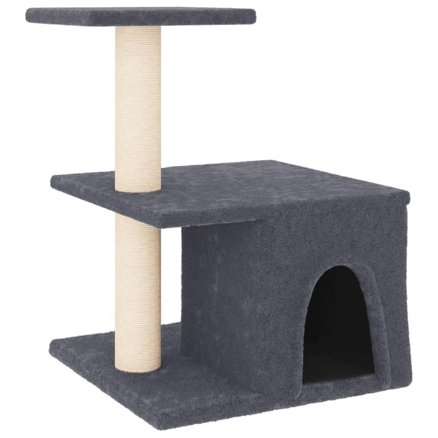 Kattenmeubel Met Sisal Krabpalen 48 Cm Donkergrijs