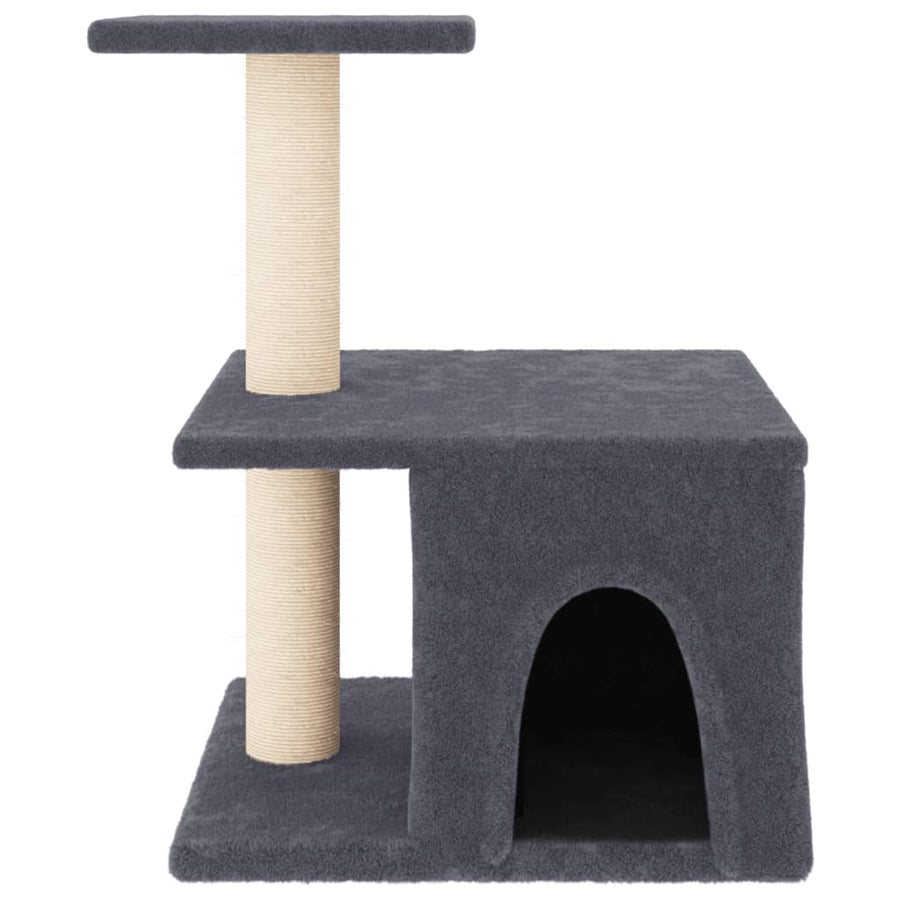 Kattenmeubel Met Sisal Krabpalen 48 Cm Donkergrijs