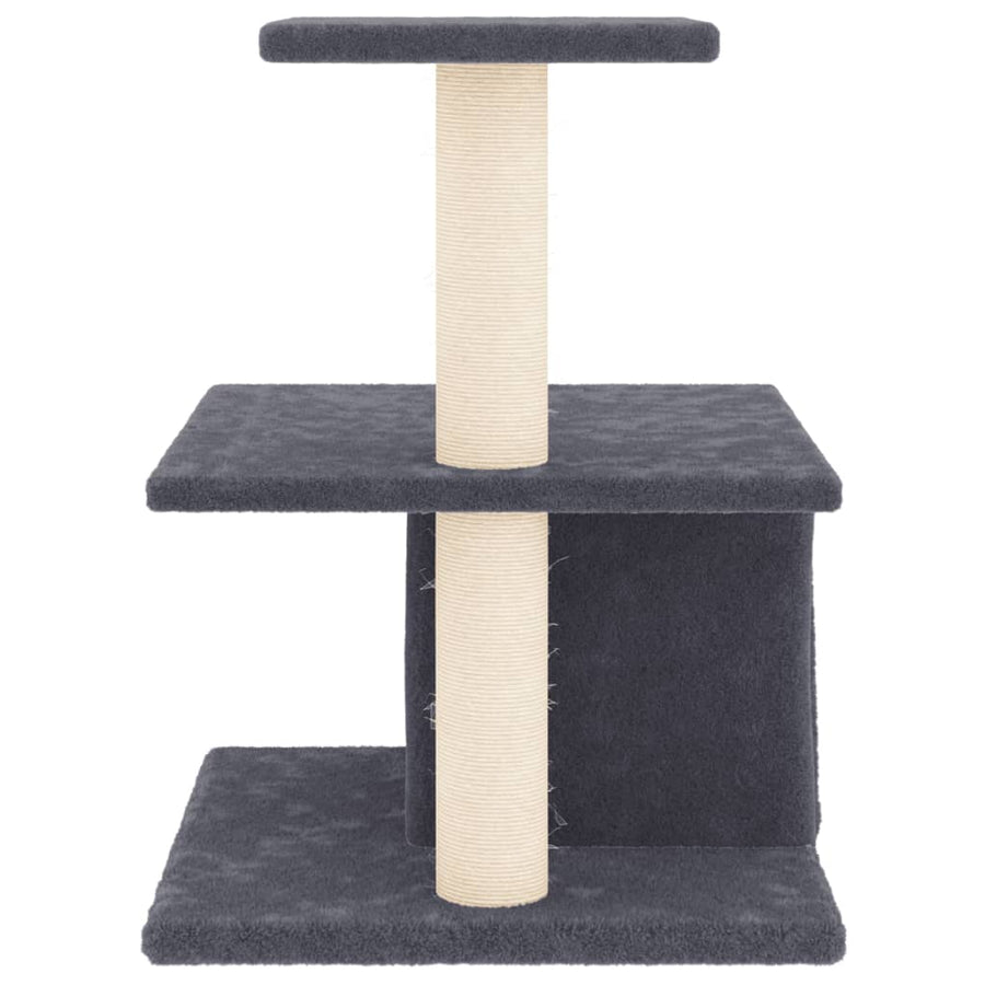 Kattenmeubel Met Sisal Krabpalen 48 Cm Donkergrijs