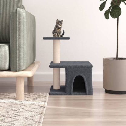 Kattenmeubel Met Sisal Krabpalen 48 Cm Donkergrijs