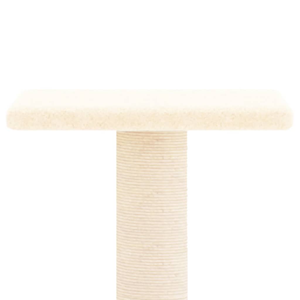 Kattenmeubel Met Sisal Krabpalen 73 Cm Crèmekleurig