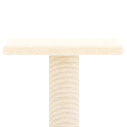 Kattenmeubel Met Sisal Krabpalen 73 Cm Crèmekleurig