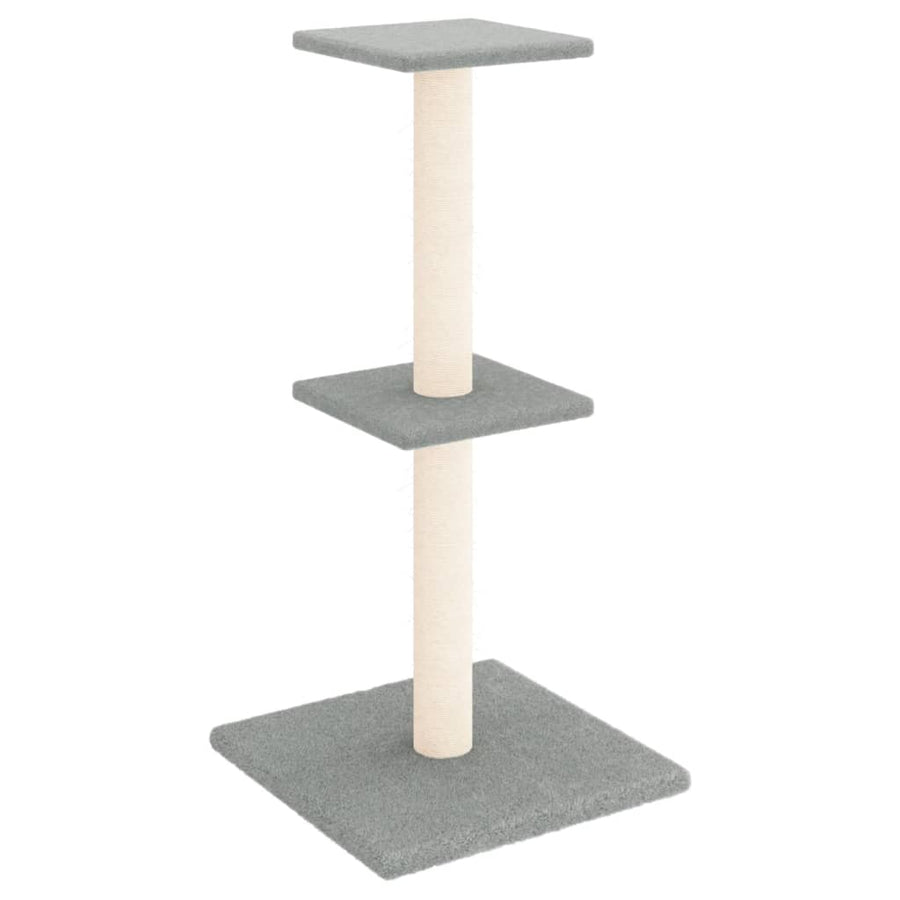 Kattenmeubel Met Sisal Krabpalen 73 Cm Lichtgrijs