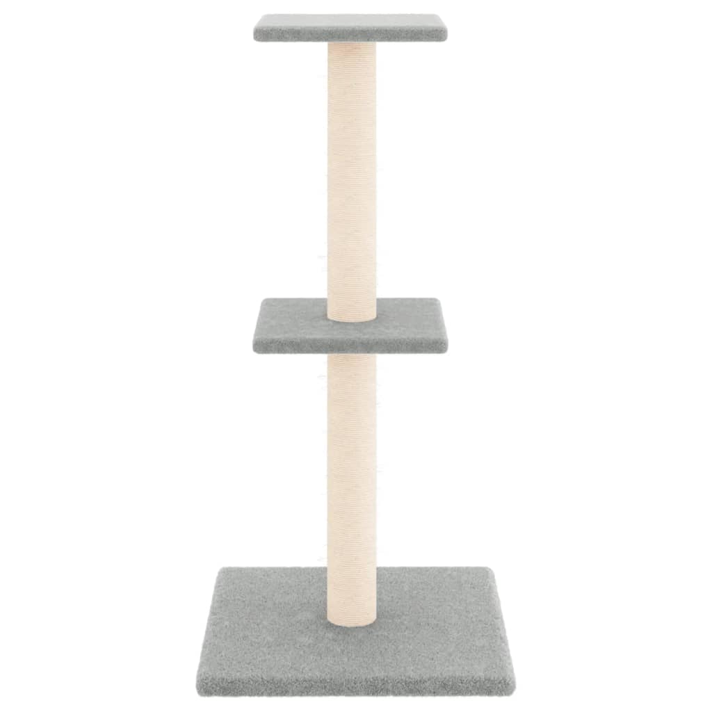 Kattenmeubel Met Sisal Krabpalen 73 Cm Lichtgrijs
