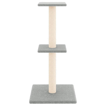 Kattenmeubel Met Sisal Krabpalen 73 Cm Lichtgrijs
