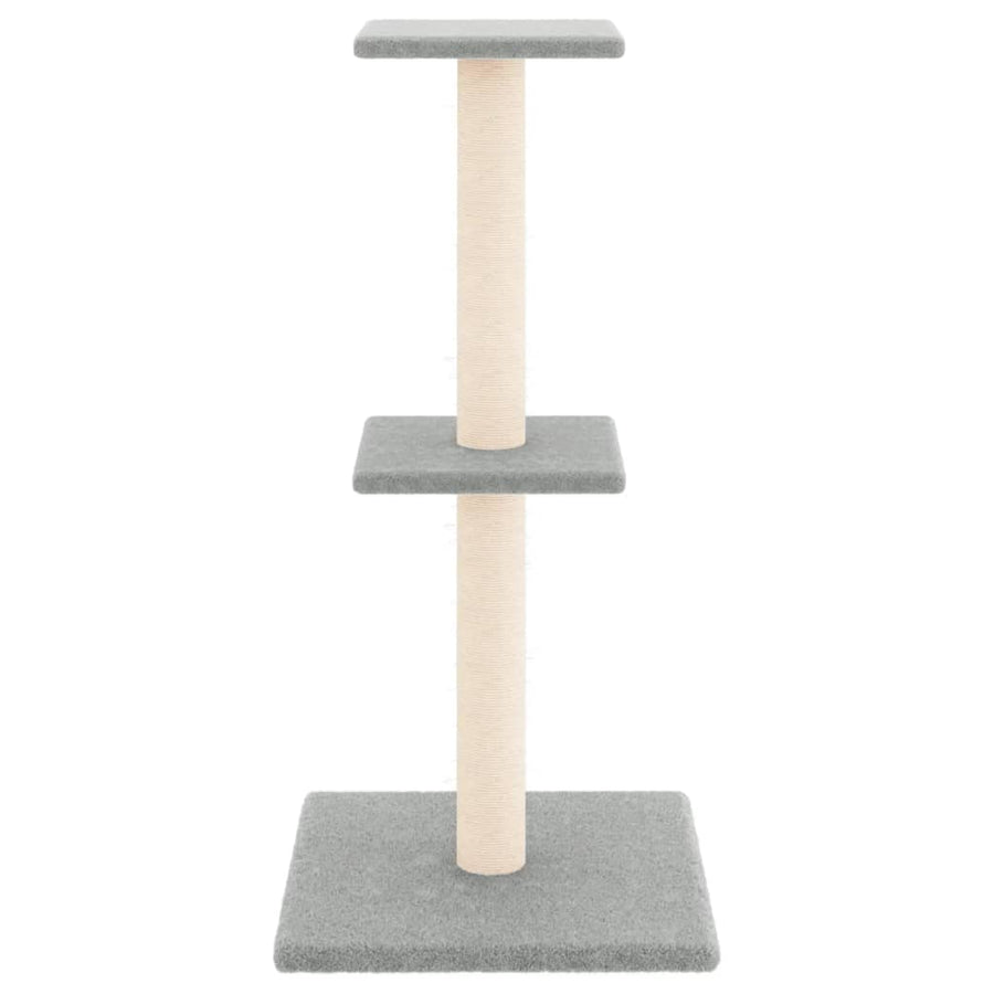 Kattenmeubel Met Sisal Krabpalen 73 Cm Lichtgrijs
