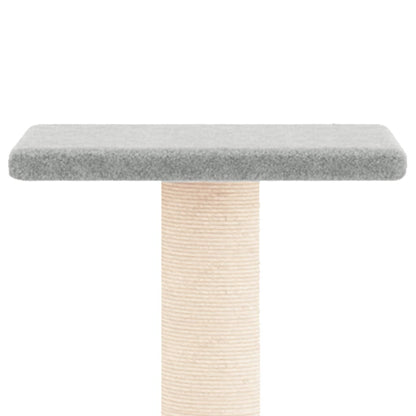 Kattenmeubel Met Sisal Krabpalen 73 Cm Lichtgrijs