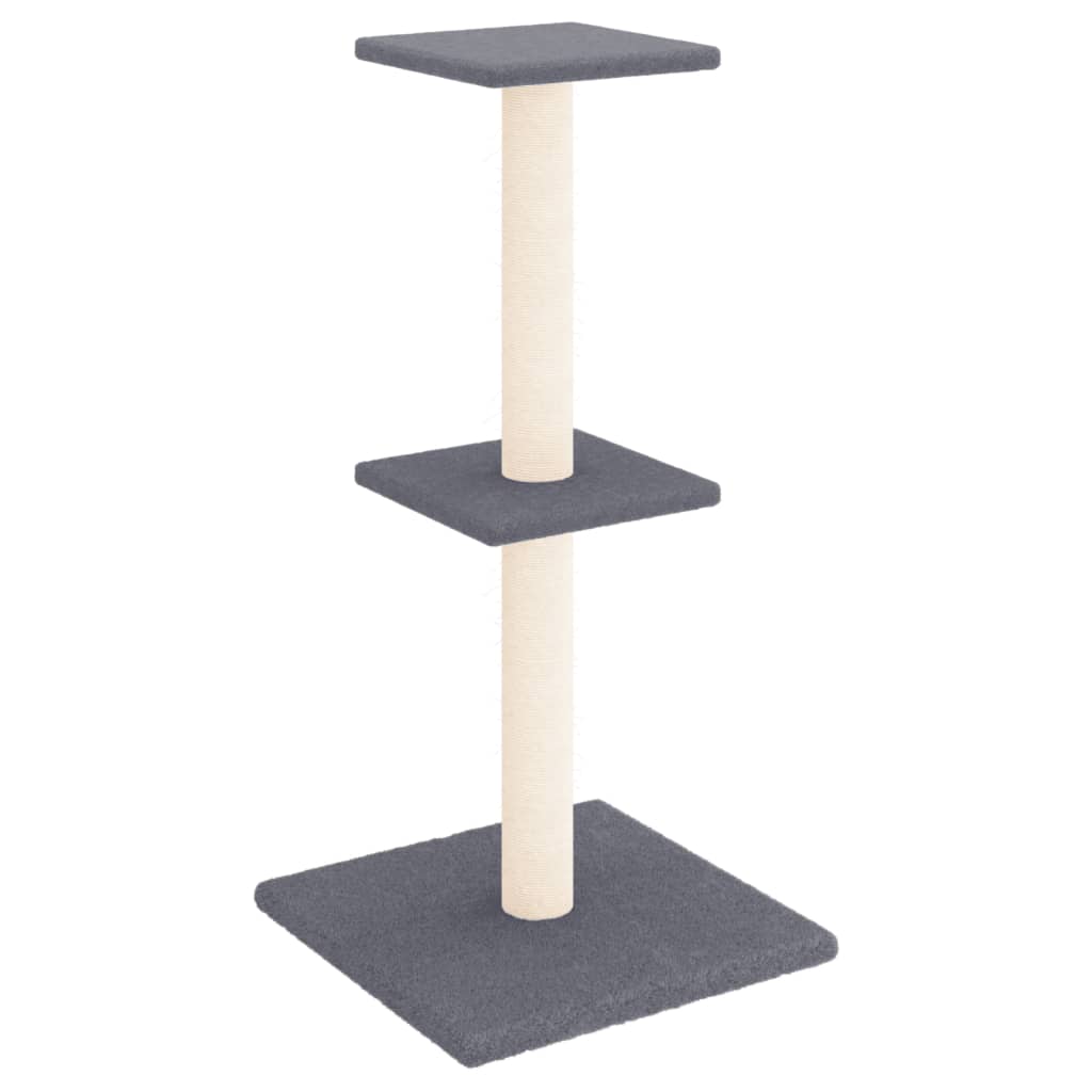 Kattenmeubel Met Sisal Krabpalen 73 Cm Donkergrijs