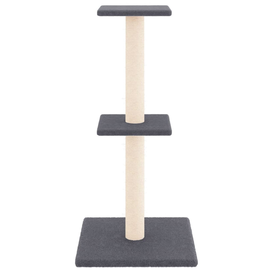 Kattenmeubel Met Sisal Krabpalen 73 Cm Donkergrijs