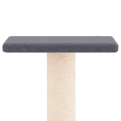 Kattenmeubel Met Sisal Krabpalen 73 Cm Donkergrijs