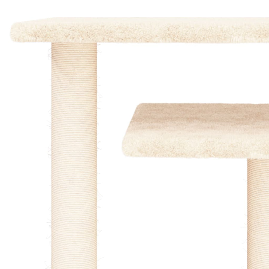Krabpaal Met Platforms 62,5 Cm Kleurig Crème