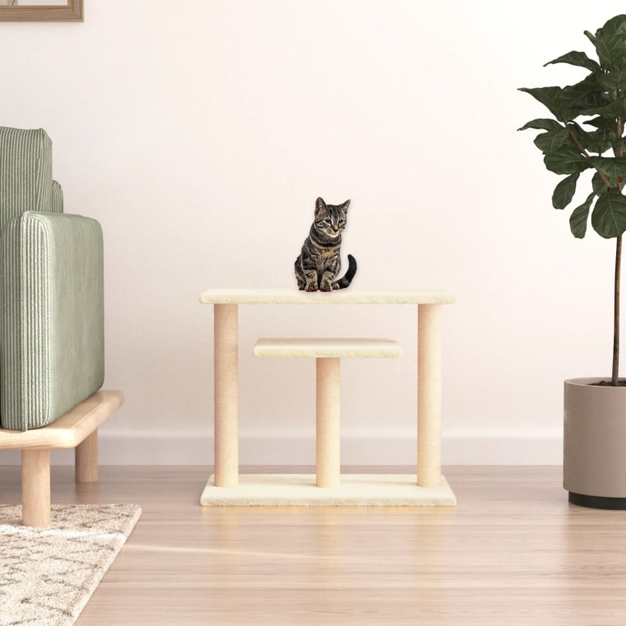 Krabpaal Met Platforms 62,5 Cm Kleurig Crème