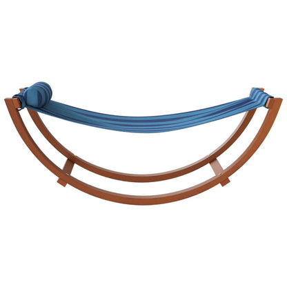 Hangmatschommel voor kinderen stof blauw gestreept