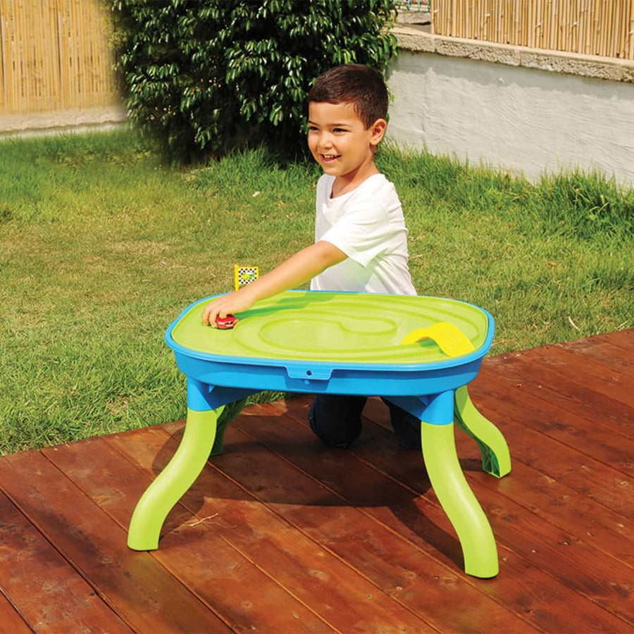 10-Delige Loungeset Met Kussens Poly Rattan Beige Blauw