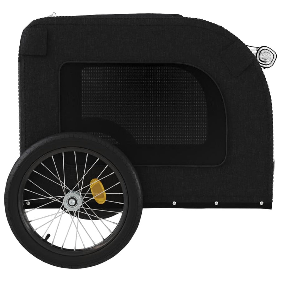 Hondenfietstrailer oxford stof en ijzer zwart 69 x 133.5 x 73.5 cm Zwart