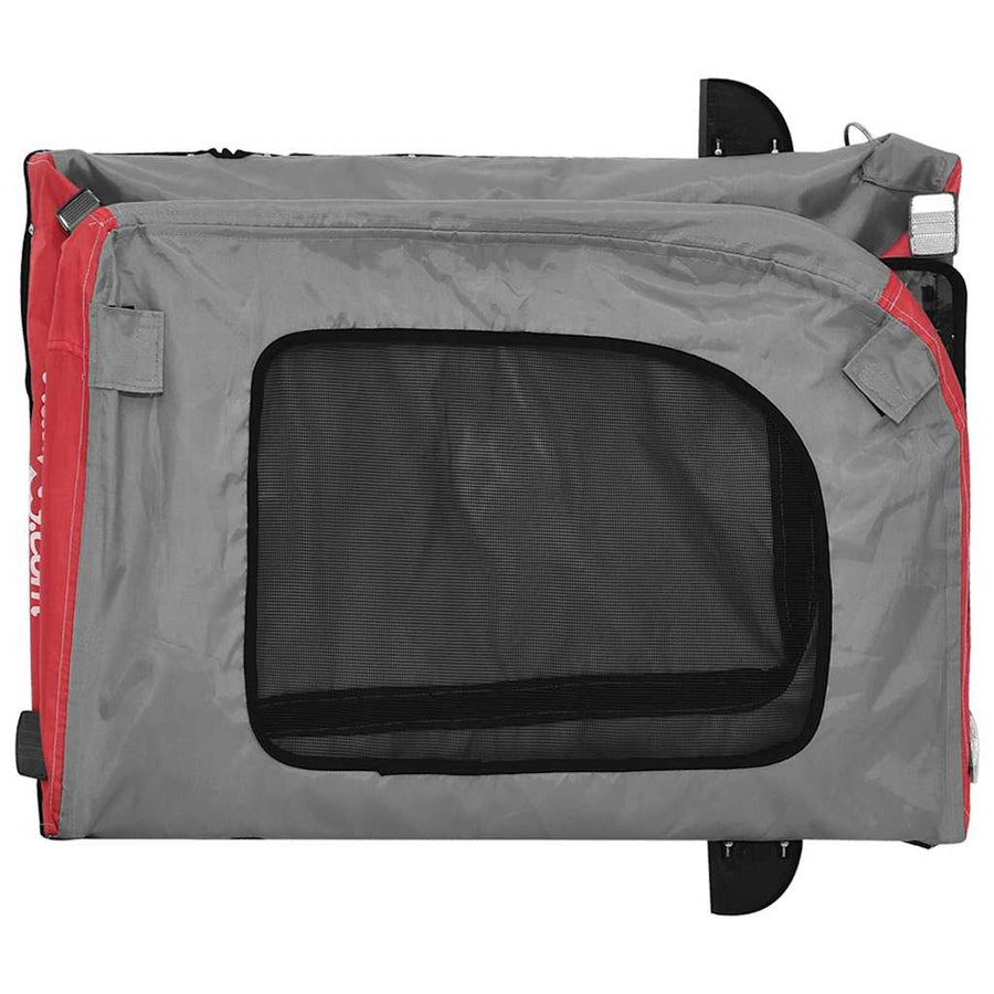 Fietskar Voor Huisdieren En Grijs 124,5 X 63,5 X 53 Cm Rood