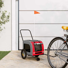 Fietskar Voor Huisdieren En Grijs 124,5 X 63,5 X 53 Cm Rood