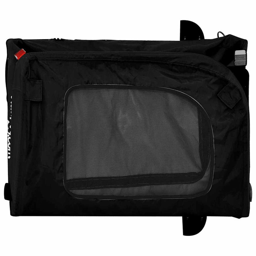 Fietskar Voor Huisdieren Met Opslag 124,5 X 63,5 X 53 Cm Zwart