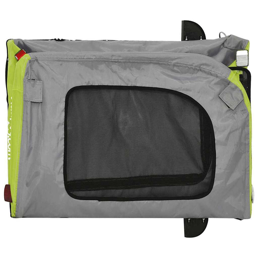 Fietskar Voor Huisdieren En Rood 124,5 X 63,5 X 53 Cm Groen