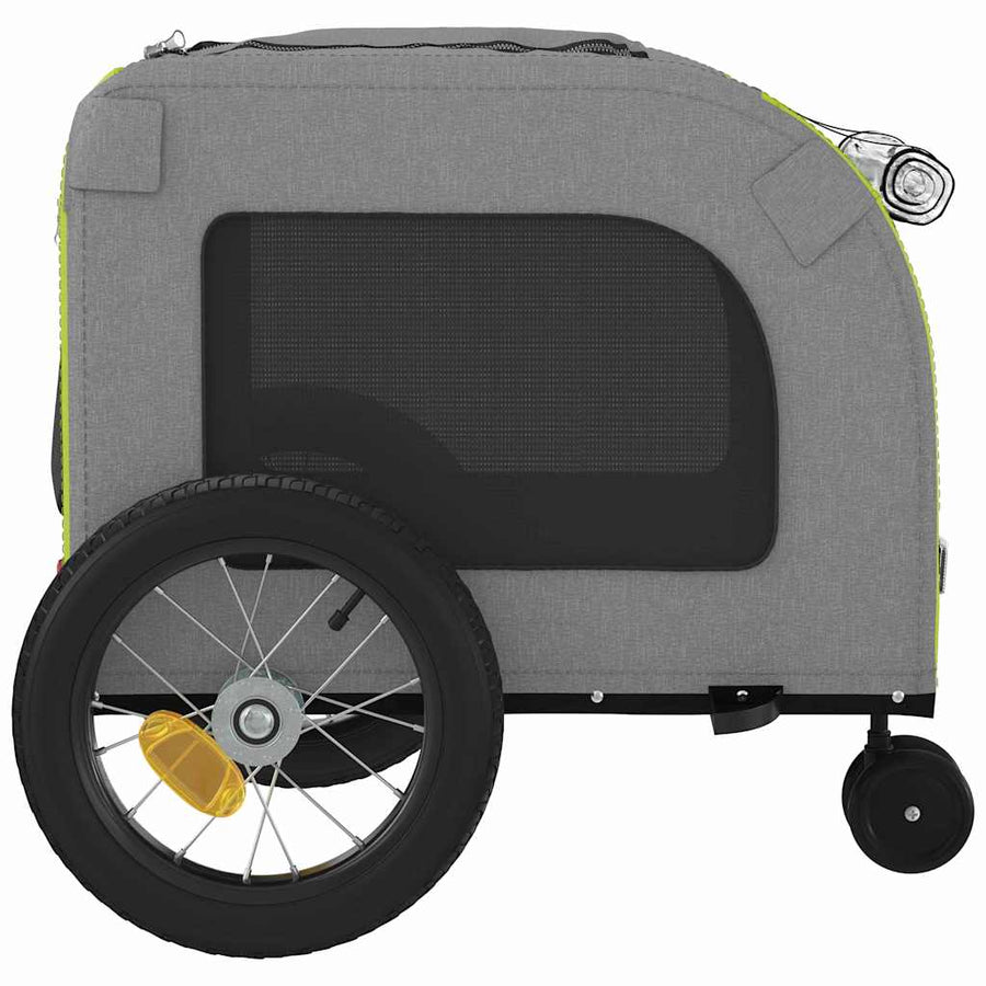 Fietskar Voor Huisdieren En Rood 124,5 X 63,5 X 53 Cm Groen