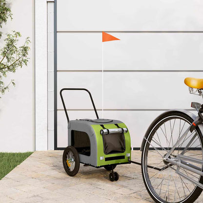 Fietskar Voor Huisdieren En Rood 124,5 X 63,5 X 53 Cm Groen