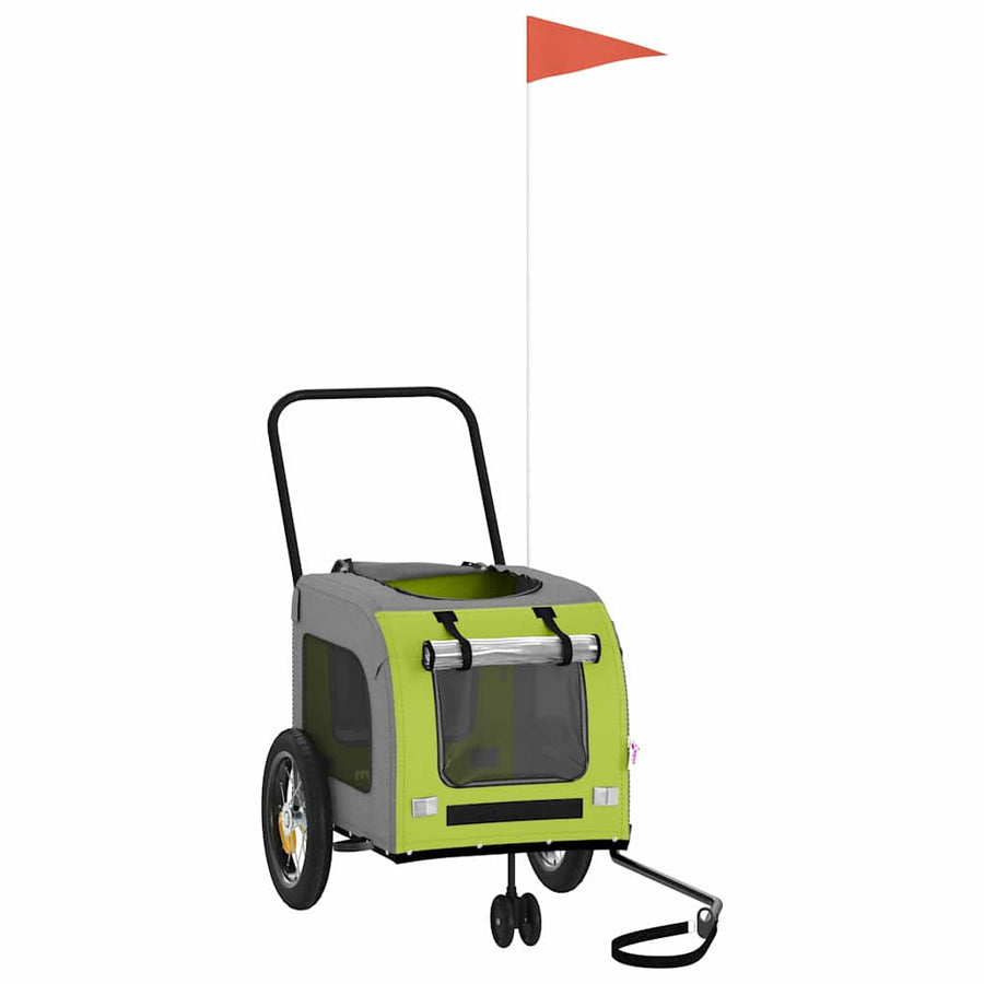Fietskar Voor Huisdieren En Rood 124,5 X 63,5 X 53 Cm Groen