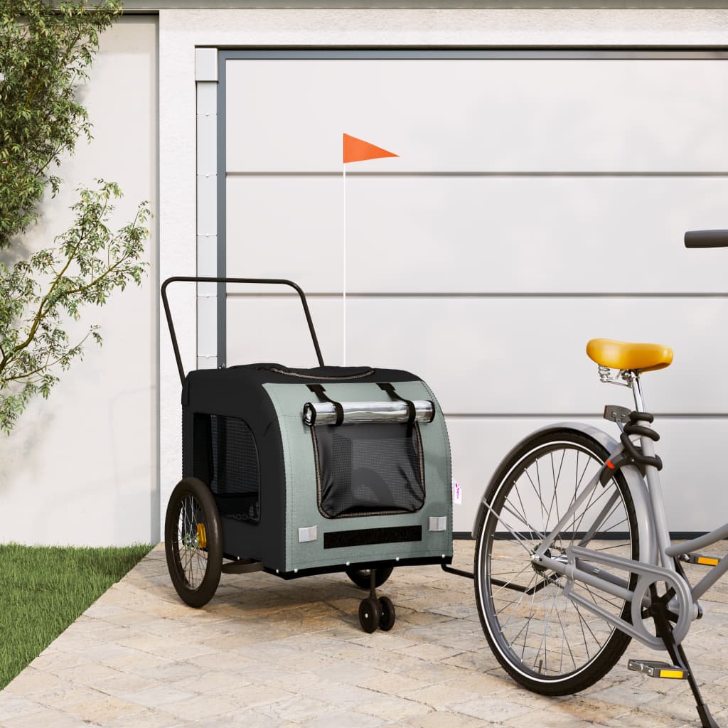Hondenfietstrailer Oxford Stof En Ijzer 68 x 134 x 73 cm