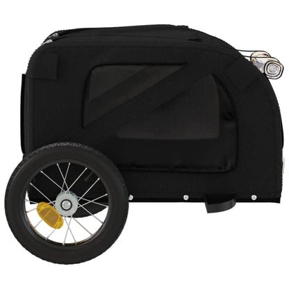 Hondenfietstrailer Oxford Stof En Ijzer 124 x 53 x 53 cm Zwart