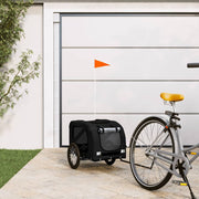 Hondenfietstrailer 125x63x66 cm oxford stof zwart