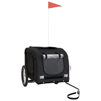 Hondenfietstrailer Oxford Stof En Ijzer 133.5 x 69 x 73.5 cm Zwart