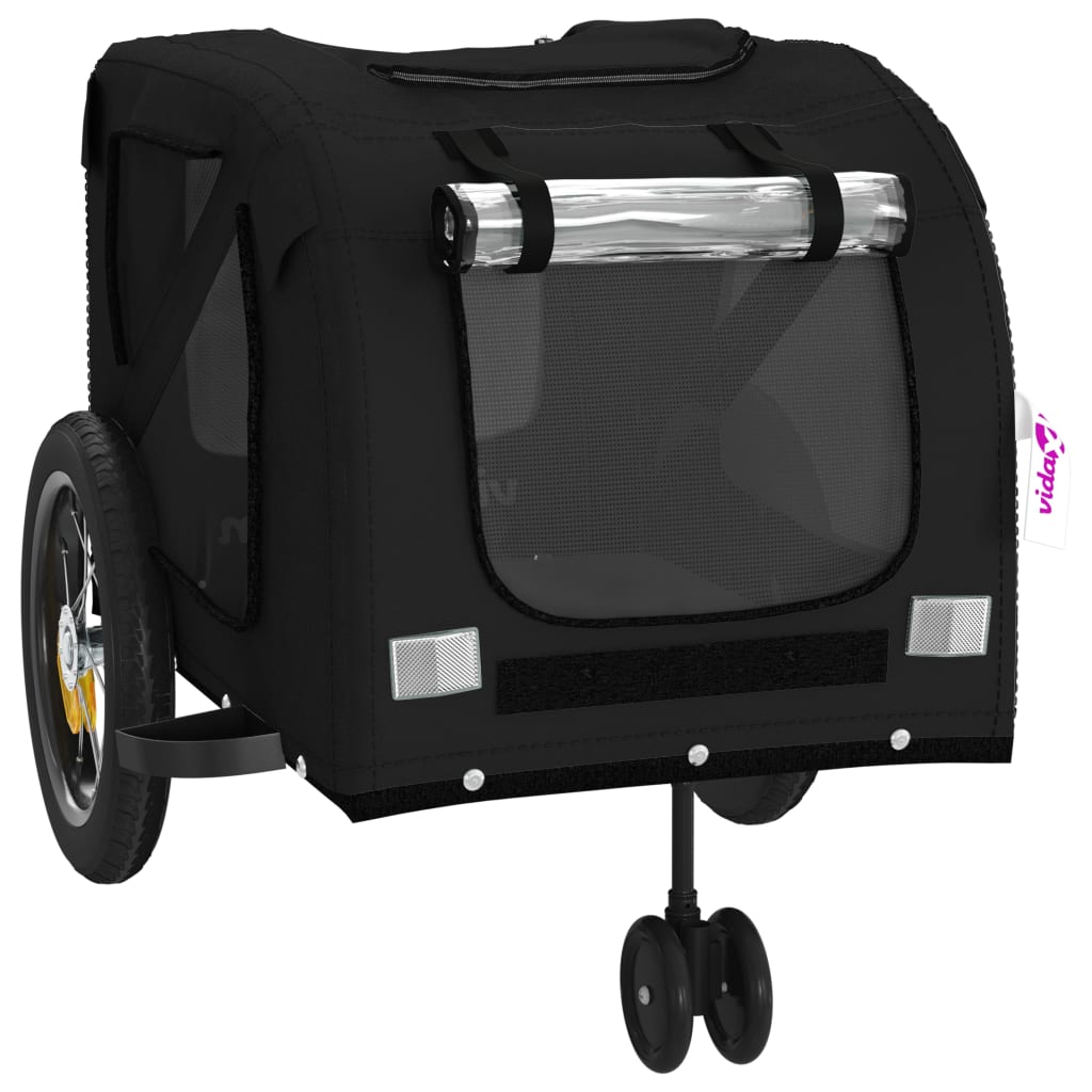 Hondenfietstrailer Oxford Stof En Ijzer 122 x 52 x 53 cm Zwart