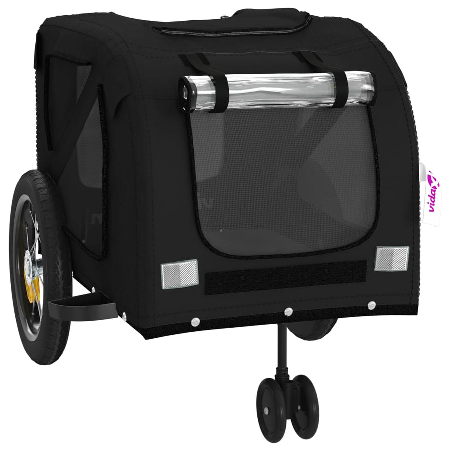 Hondenfietstrailer Oxford Stof En Ijzer 122 x 52 x 53 cm Zwart