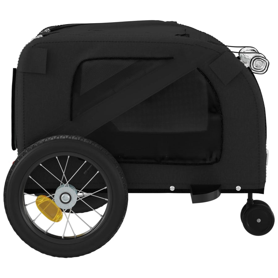 Hondenfietstrailer Oxford Stof En Ijzer 122 x 52 x 53 cm Zwart