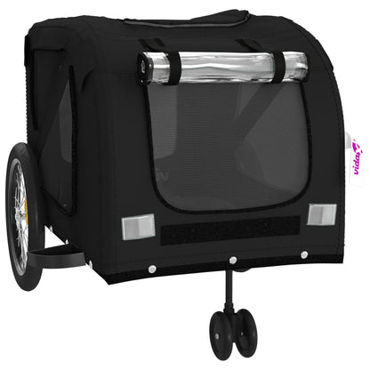 Hondenfietstrailer Oxford Stof En Ijzer 134 x 68 x 72 cm Zwart